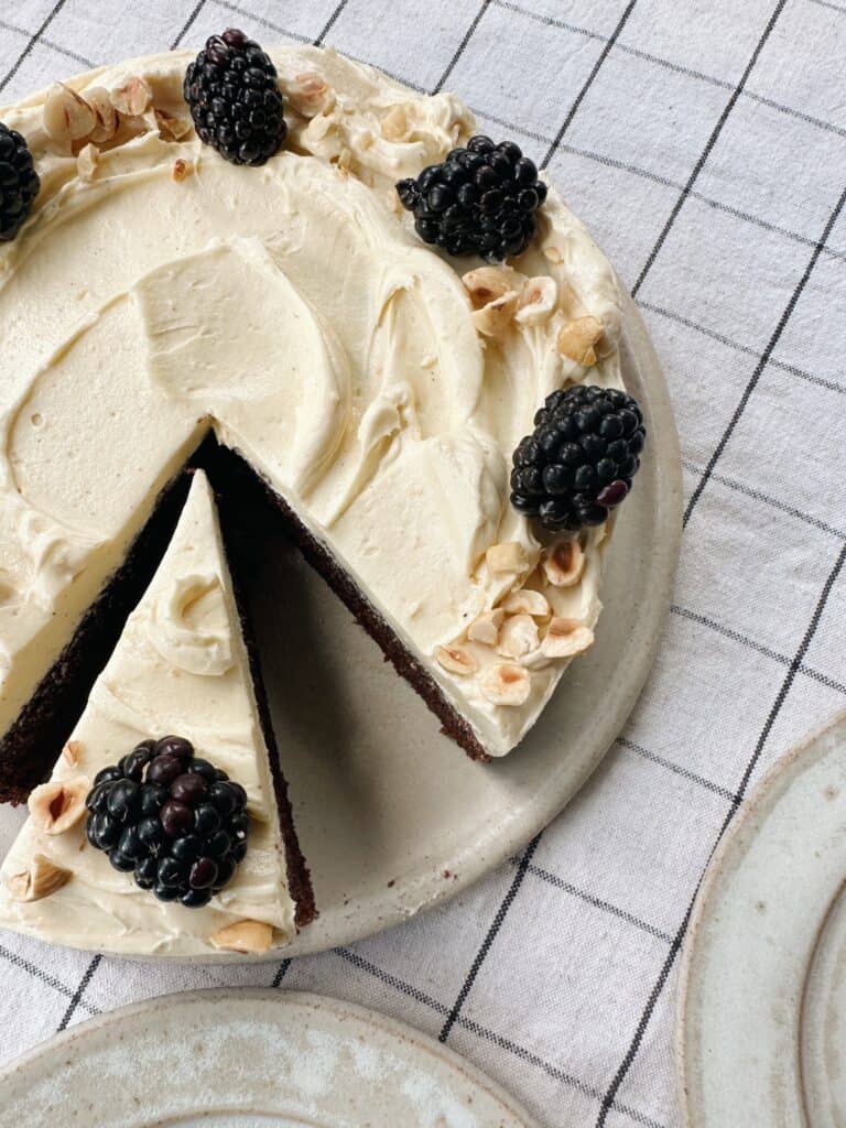 Chocolate cake with Malted Buttercream